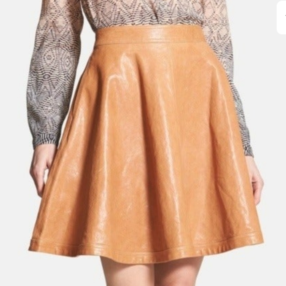 DVF Leather skirt